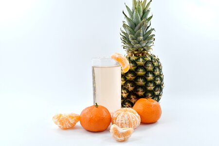 Cocktail drinking water mandarin photo