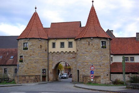 Town gate in Prichsenstadt, Germany