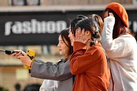 Enjoyment girls mobile phone