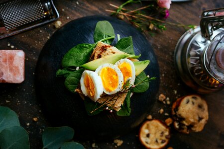 Eggs on Toasted Bread photo