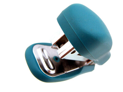 blue stapler photo