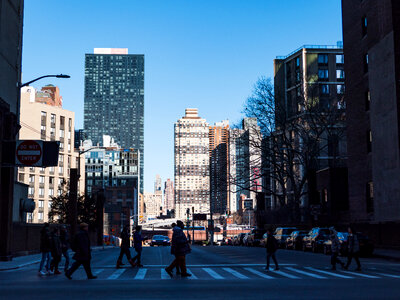 People Walking in New York City photo