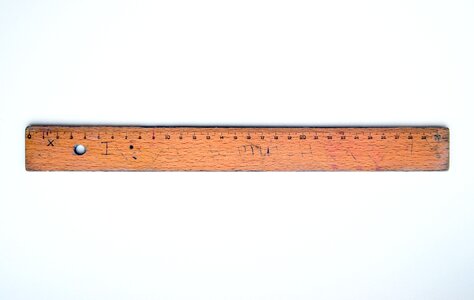 Measurement ruler millimeter photo