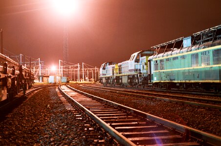 Freight Station with trains photo