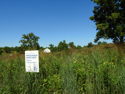 Prescribed Burn Area sign