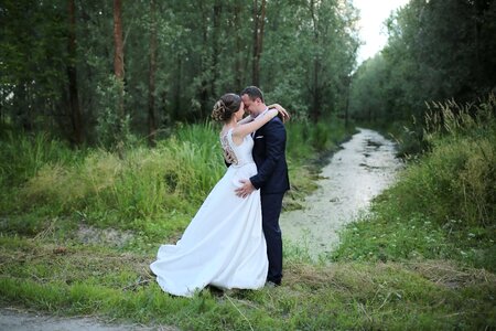 Just Married bride groom photo