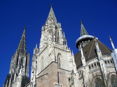 Gothic architecture steeple photo