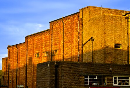 Architecture red wall