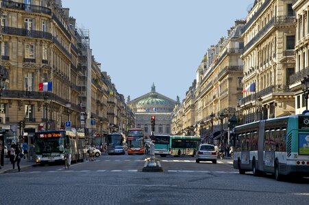 view of Avenue de l Opera in Paris, France photo