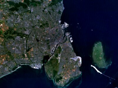 Satellite Image of Copenhagen photo
