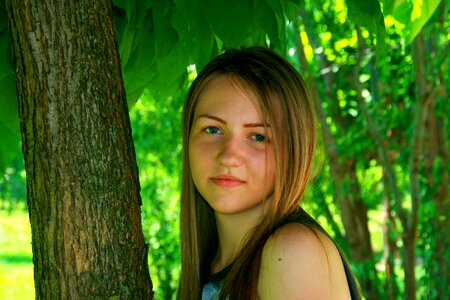 Portrait blond hair beauty