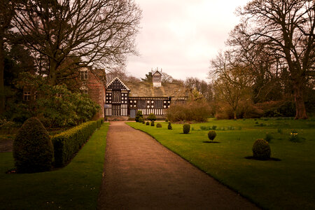 Rufford Old Hall and garden