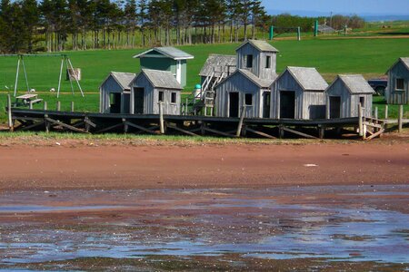 Beach ebb low tide photo