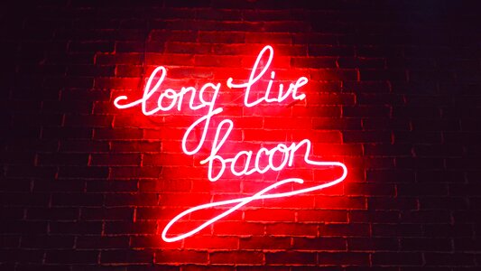 Long Live Bacon Neon Sign photo