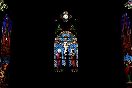 Church window colorful color