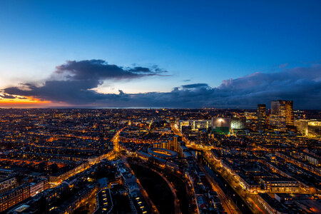Full Cityscape view of The Hague, Netherlands photo