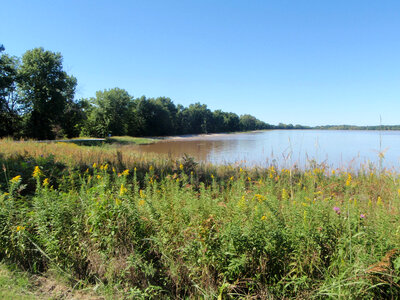 Flooded road at Swan Lake National Wildlife Refuge-1