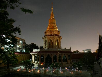 Gold buddhism thai photo