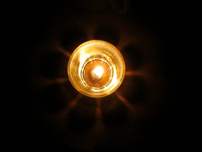 Cup candlelight shadow