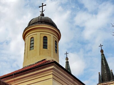 Christianity church tower cross photo