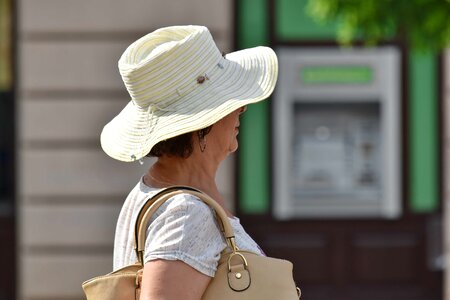 Fashion pensioner portrait photo