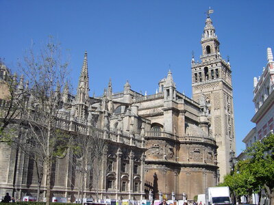 General view from the Plaza del Triunfo Seville, Spain photo