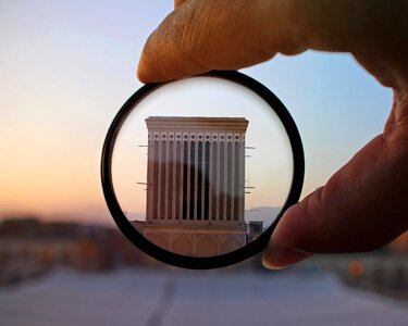 Glass hand magnification