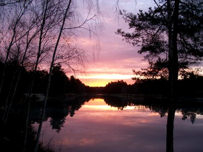 Sunrise mood natural water