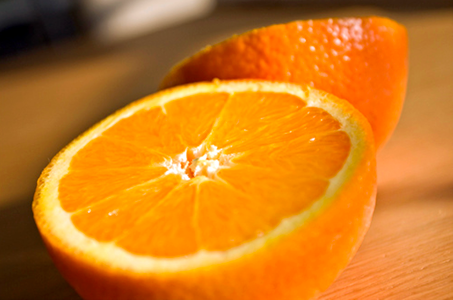 Orange peeled vitamins