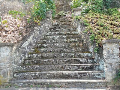 Stone brick stairs photo