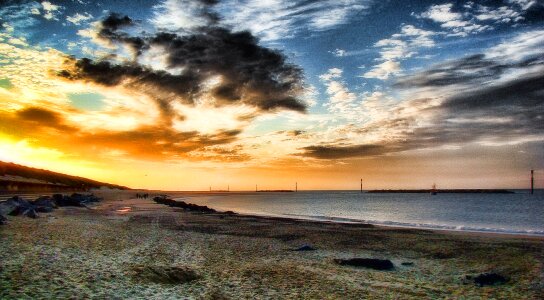 Sunset ​​sunset lighting