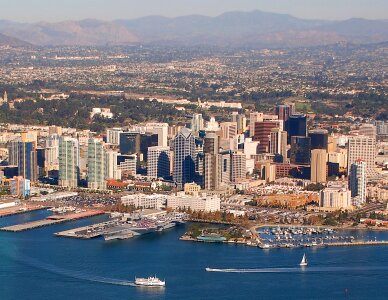 Cityscape of San Diego California photo