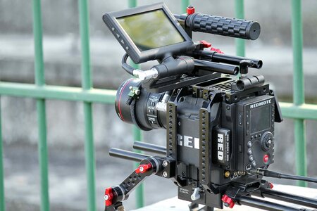 Professional filming digital camera photo