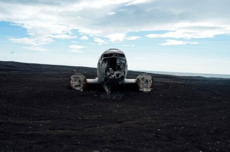 Abandoned aircraft garbage