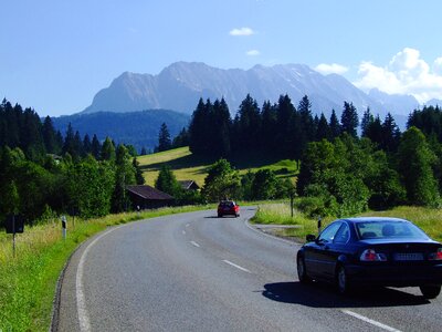 Mountain landscape panorama germany