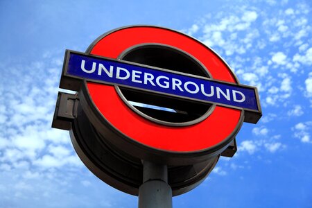 London metro sign