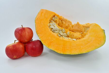 Apples organic pumpkin photo