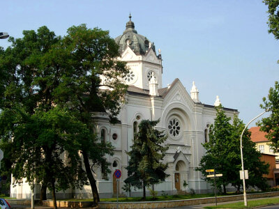 The Synagogue in Szolnok, Hungary photo