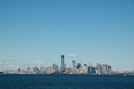 Blue cityscape view