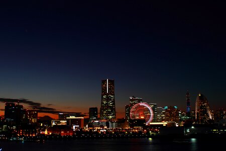 Night Skyline of Yokohama, Japan photo