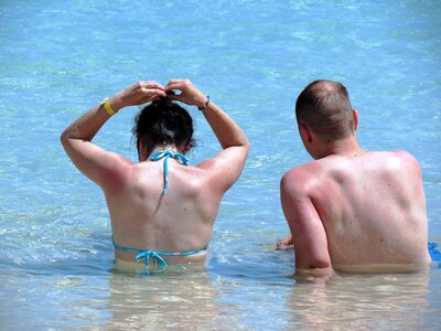 Vacation couple romance photo