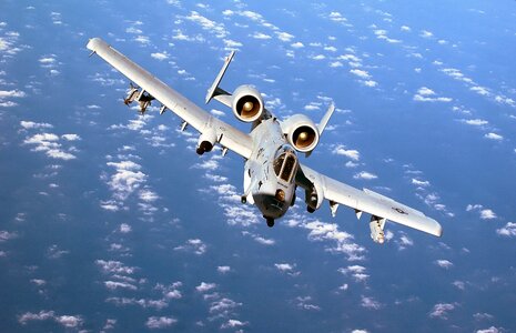 A10 warthog frontal view