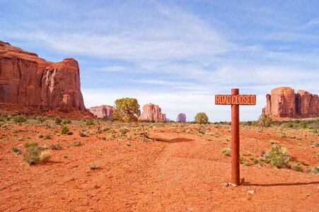 Prairie road monument valley