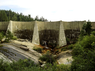 Hume Dam in Sequoia National Park, California photo