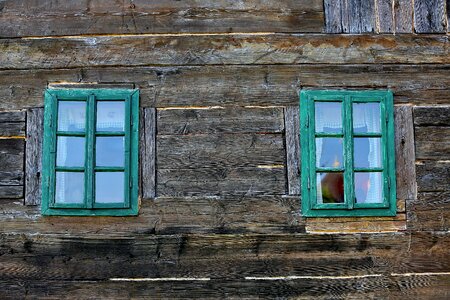 Wooden facade barn photo