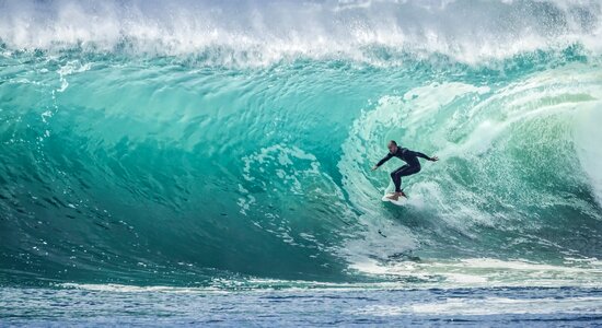 Surfer Surfboard Sea Wave Ocean photo