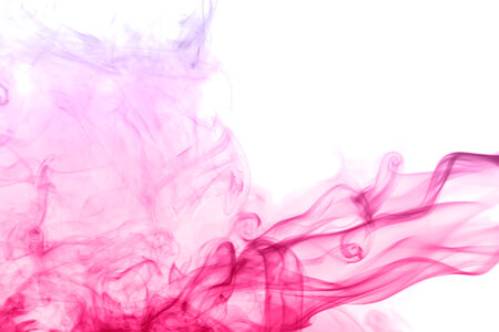 Pink Smoke on White
