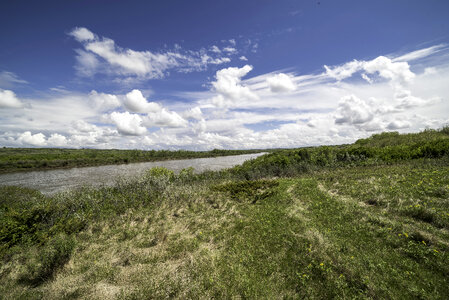 Downstream landscape on the Saskatchewan River photo