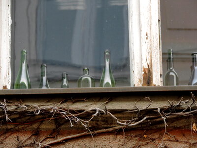 Bottle detail house photo