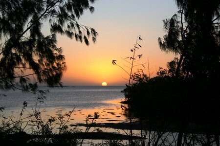 Water sun set